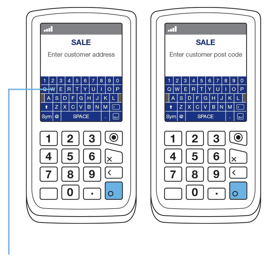The Datecs BluePad-50 PIN Pad attaches wirelessly to all supported smartphones.