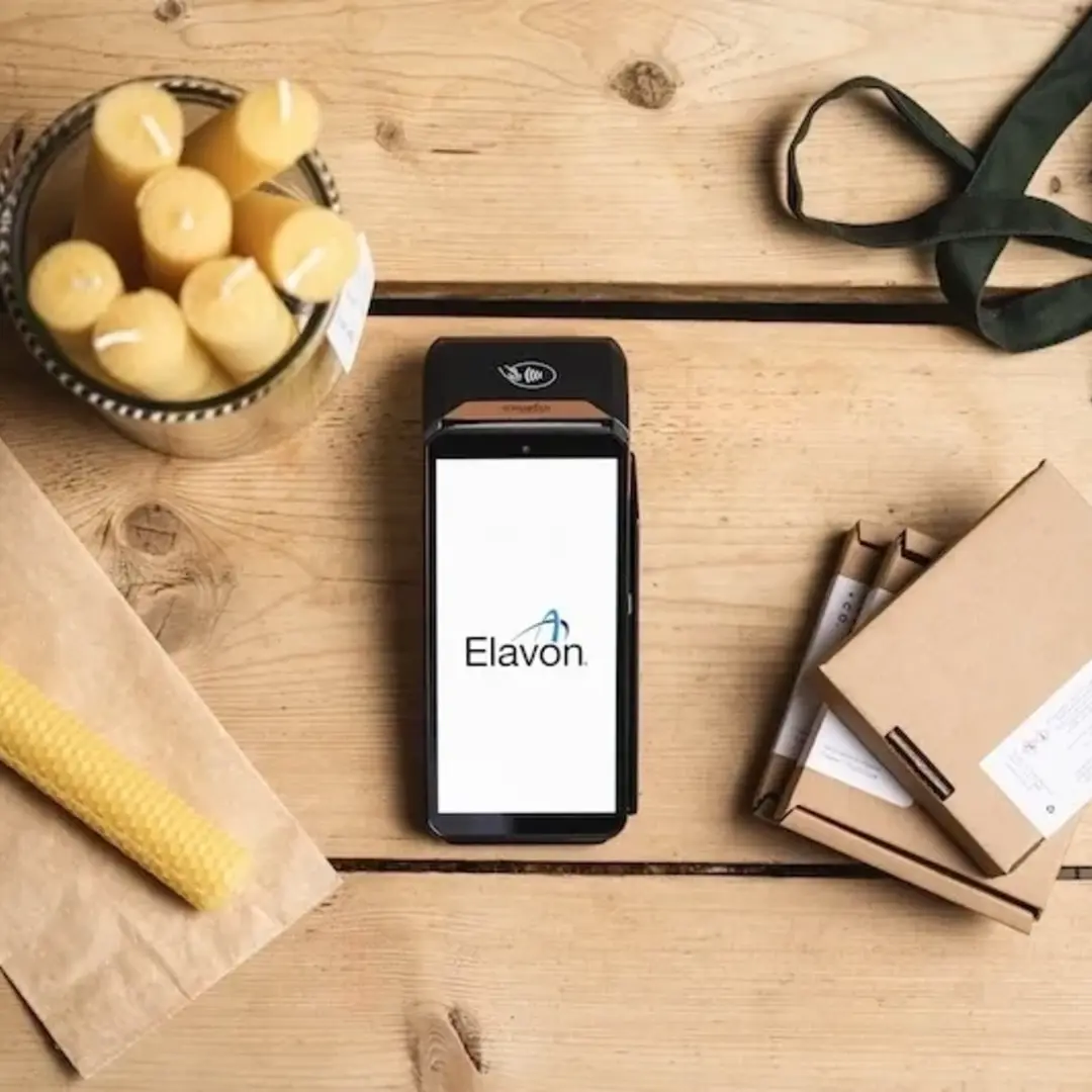 Photo of DX8000 terminal on table