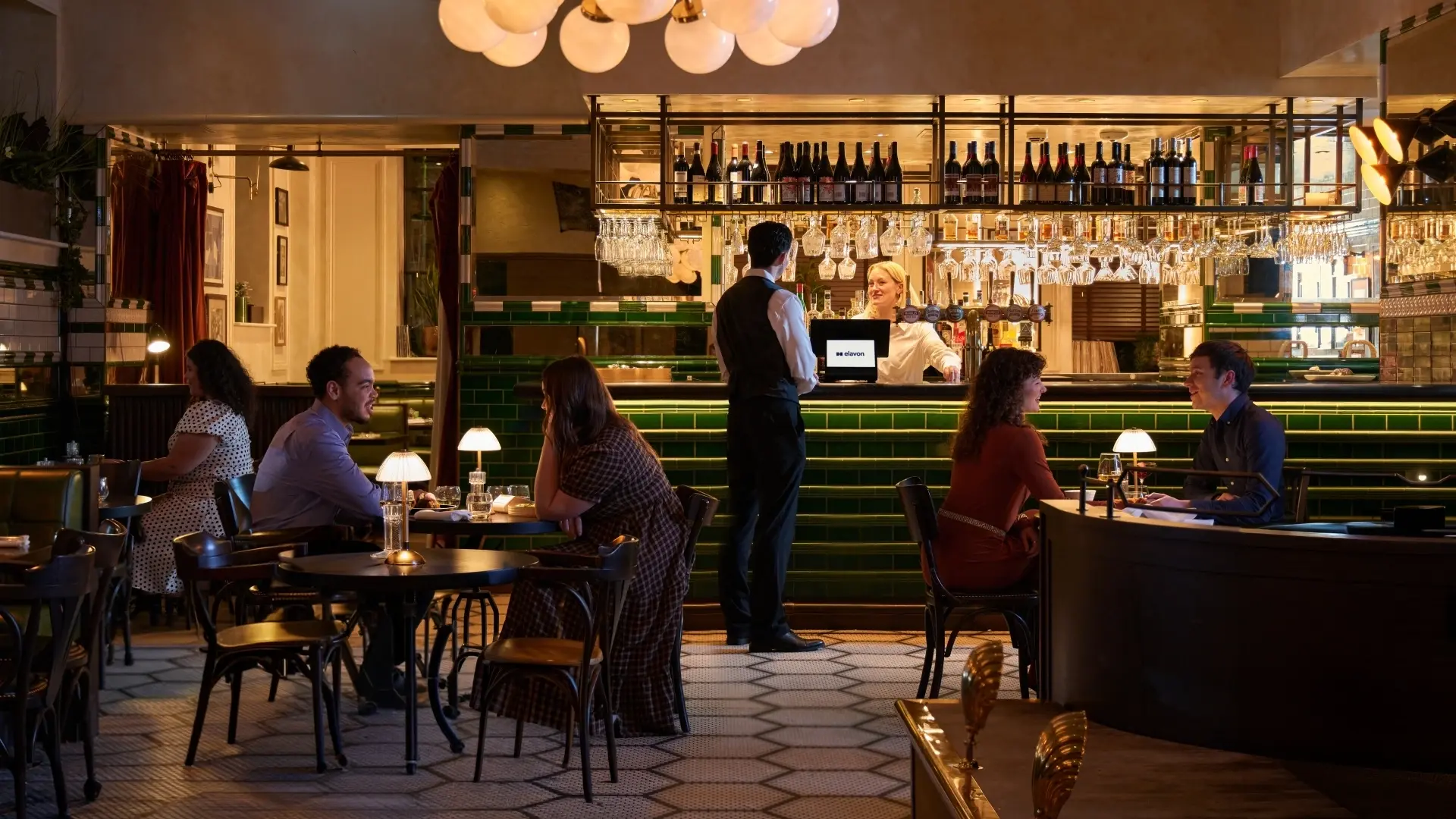 restaurant background layer