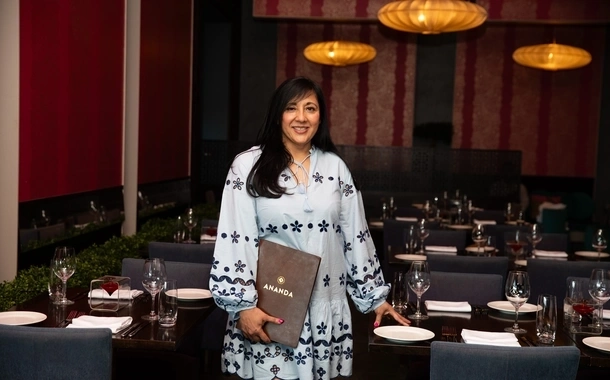 Pictured is Rupa Dewan, director of the Jaipur restaurant group, in Ananda restaurant