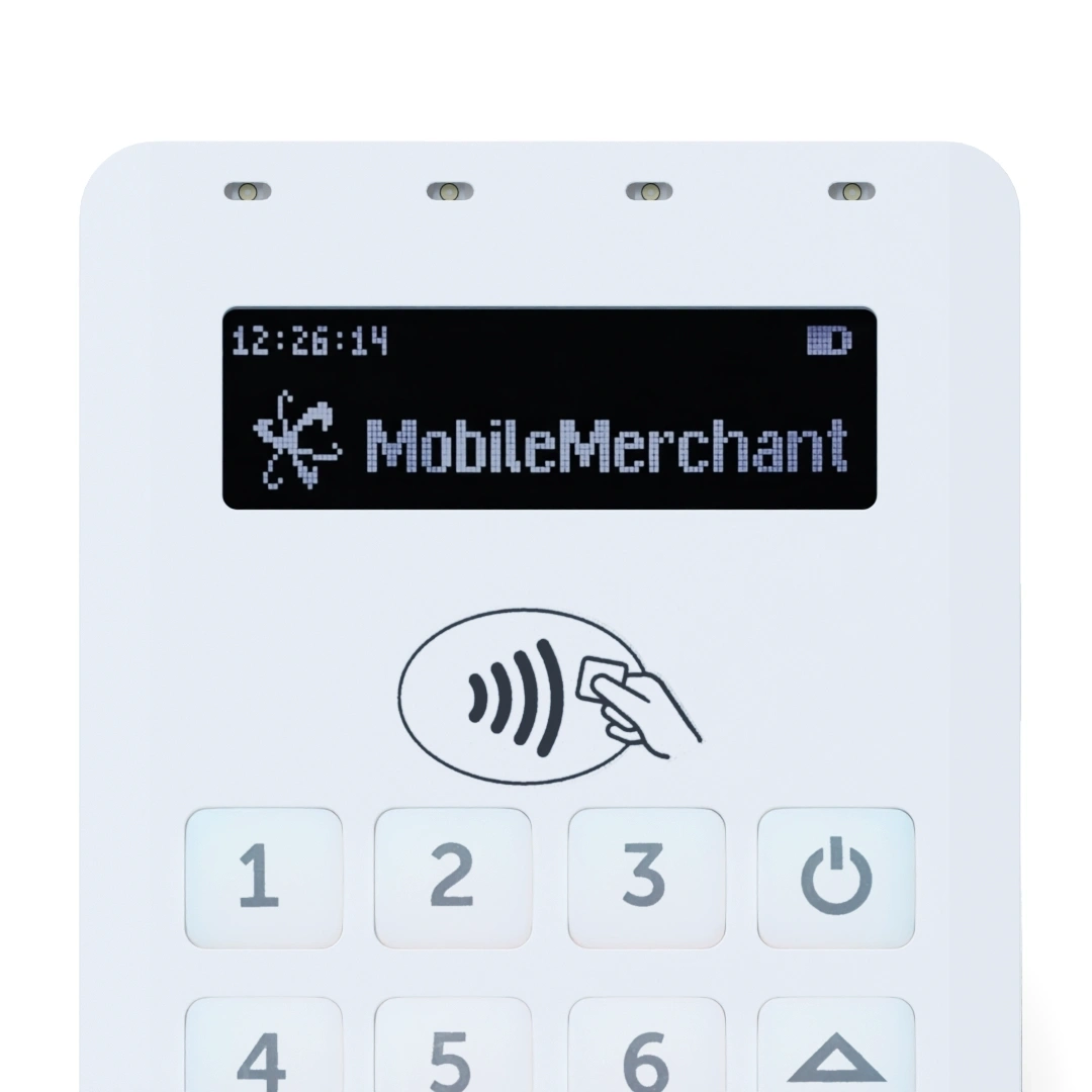 Elavon Mobile close up of screen