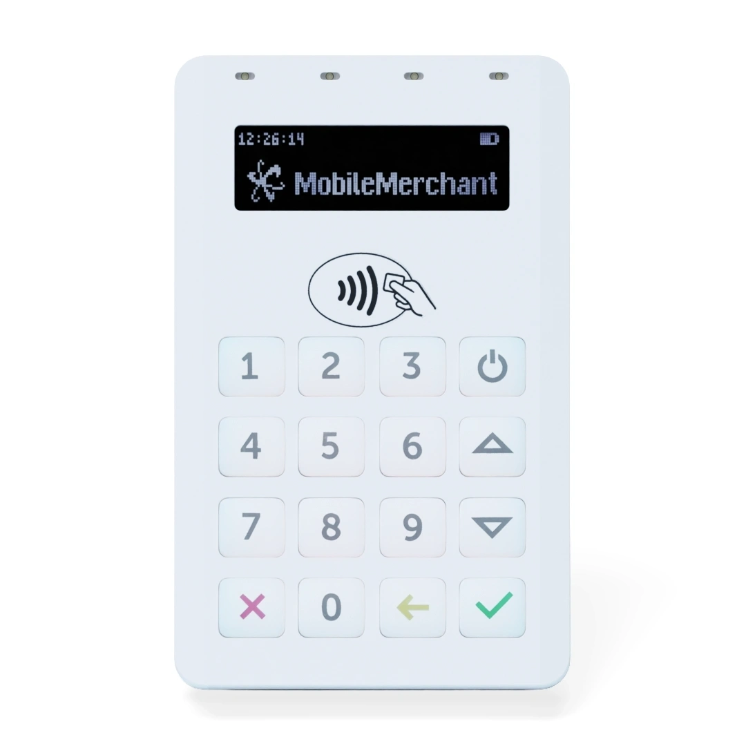 Elavon mobile front view of terminal