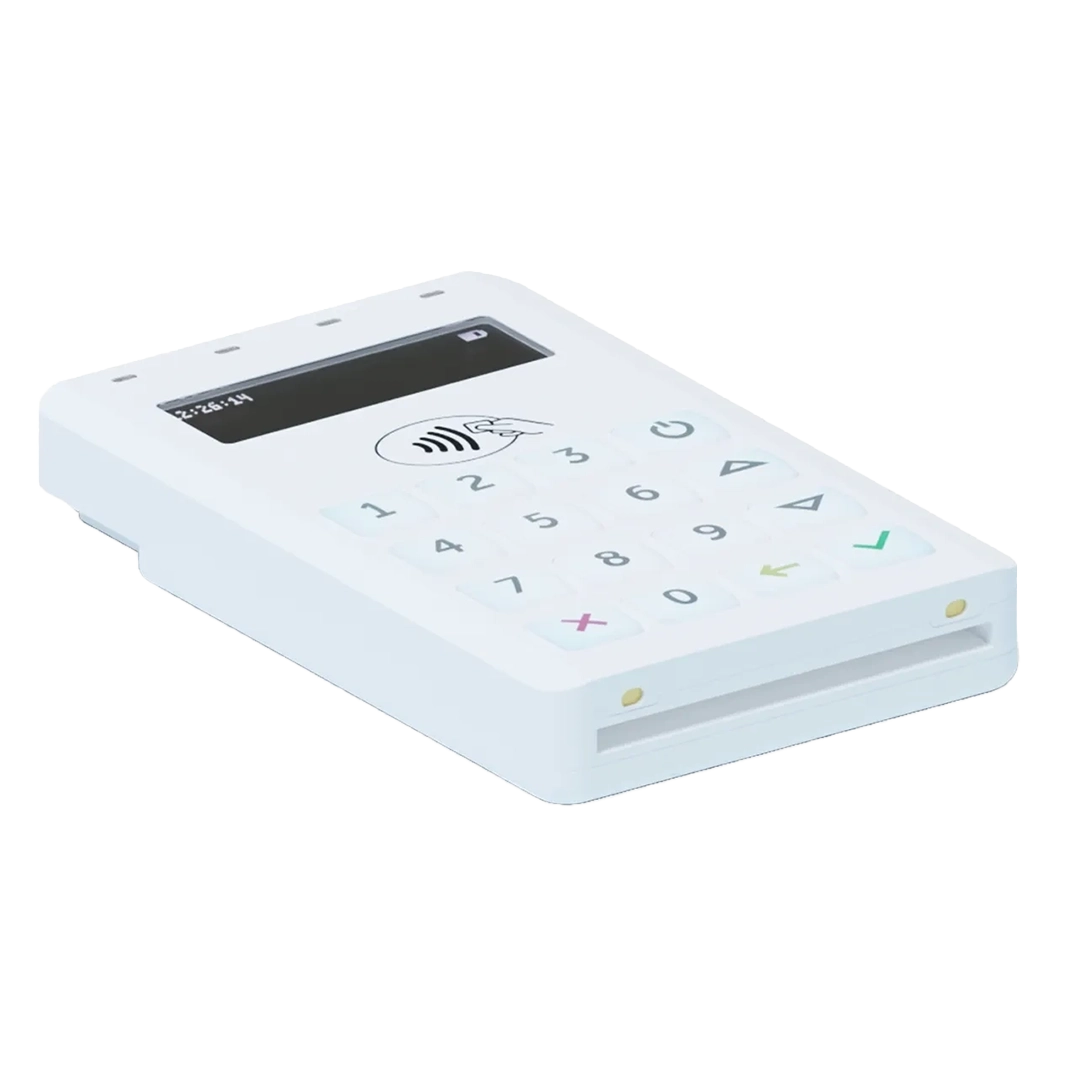 Elavon mobile flat side angle view