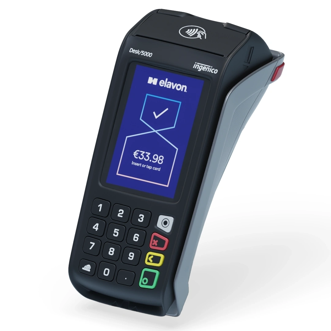 Tetra desk full side angle view